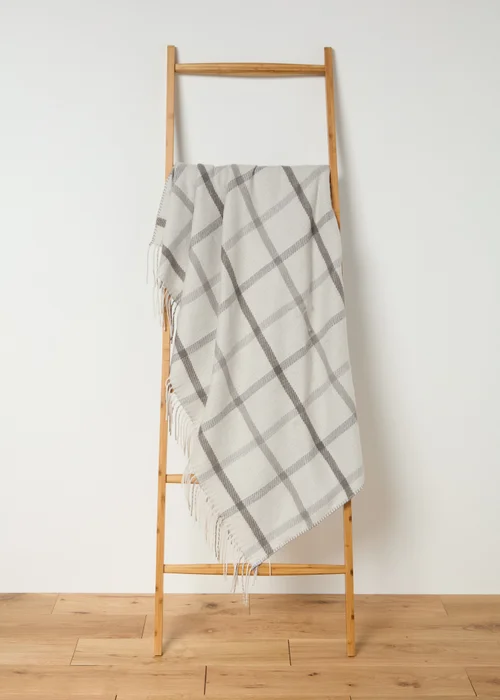 Neutral Check Throw Image 1