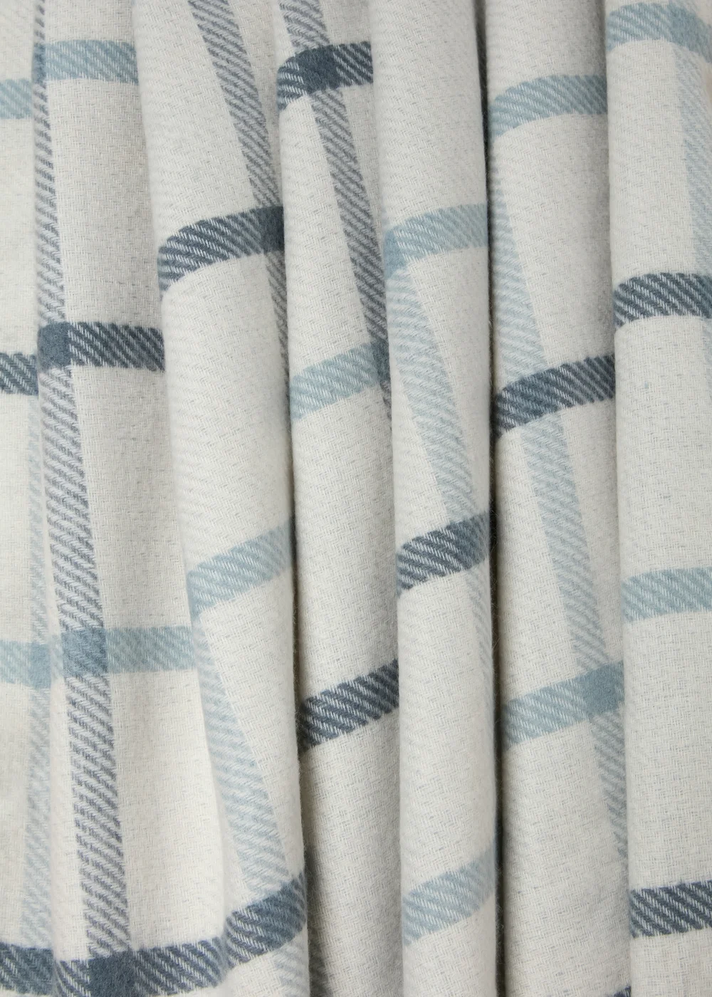 Blue Check Throw Image 2