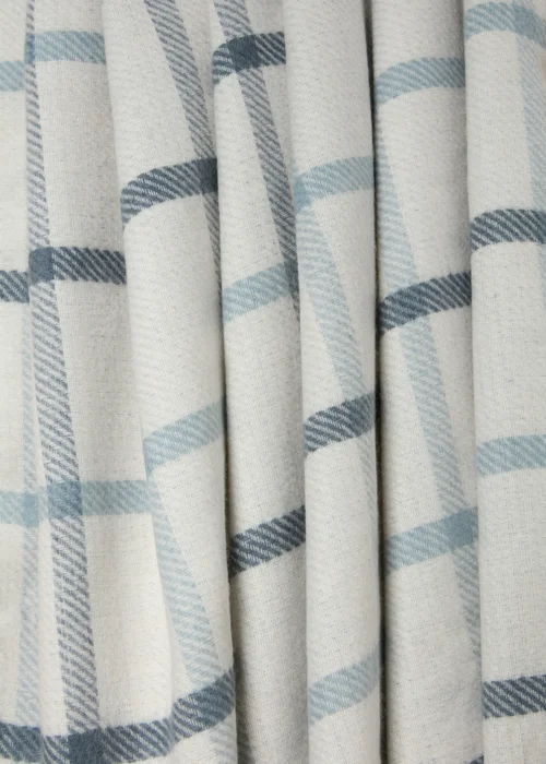 Blue Check Throw Image 2