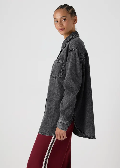 Grey Denim Shirt - 8 Image 3