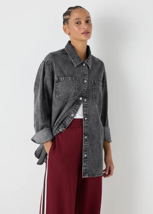 Grey Denim Shirt - 8 Image 1