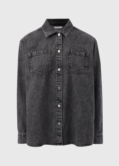 Grey Denim Shirt - 8 Image 4