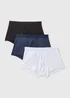 3 Pack Navy Black & White Microfibre Hipsters - Extra small Image 1