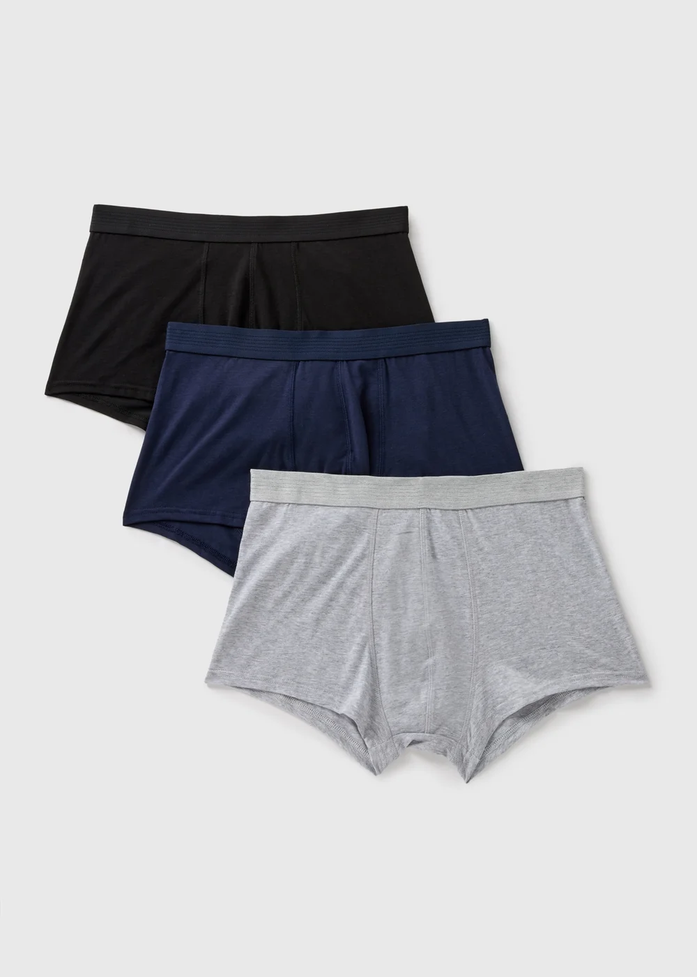 3 Pack Navy Grey & Black Modal Hipsters - XS Image 1