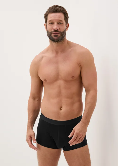 3 Pack Navy Grey & Black Modal Hipsters - XS Image 2