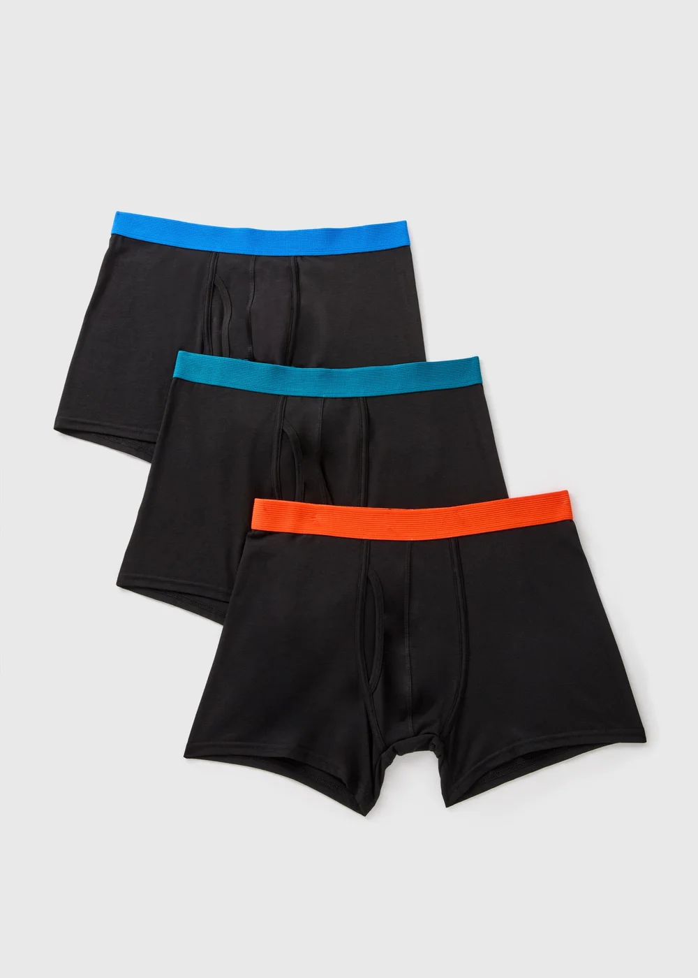 3 Pack Black Modal Keyhole Boxers - XS Image 1