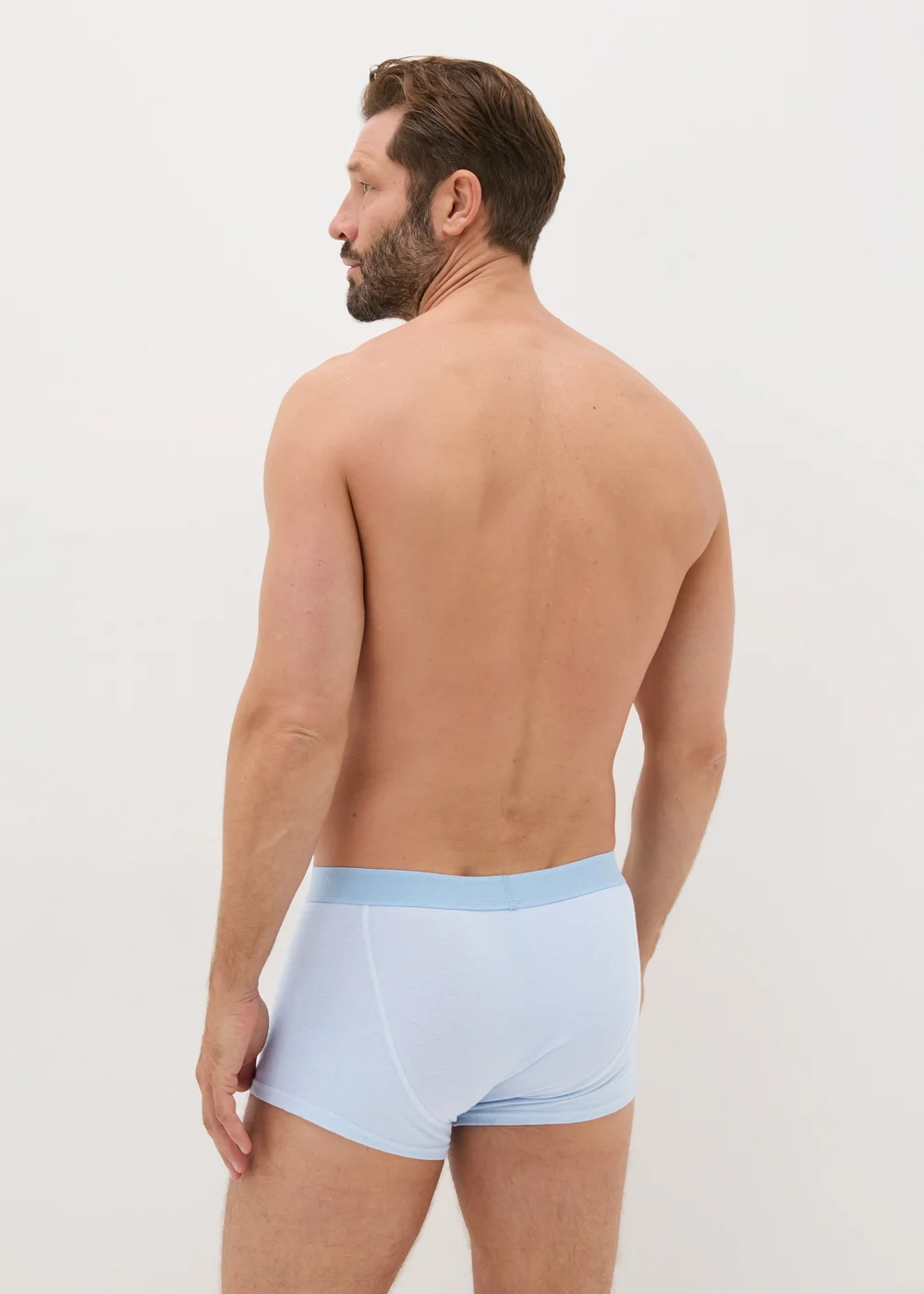 3 Pack Blue Pique Boxers - XS Image 3