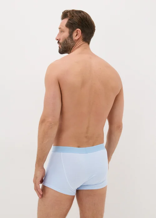 3 Pack Blue Pique Boxers - XS Image 3