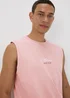 Easy Pink Slogan Vest Top - Small Image 3