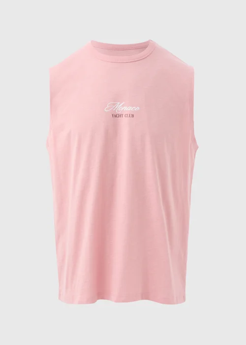 Easy Pink Slogan Vest Top - Small Image 5