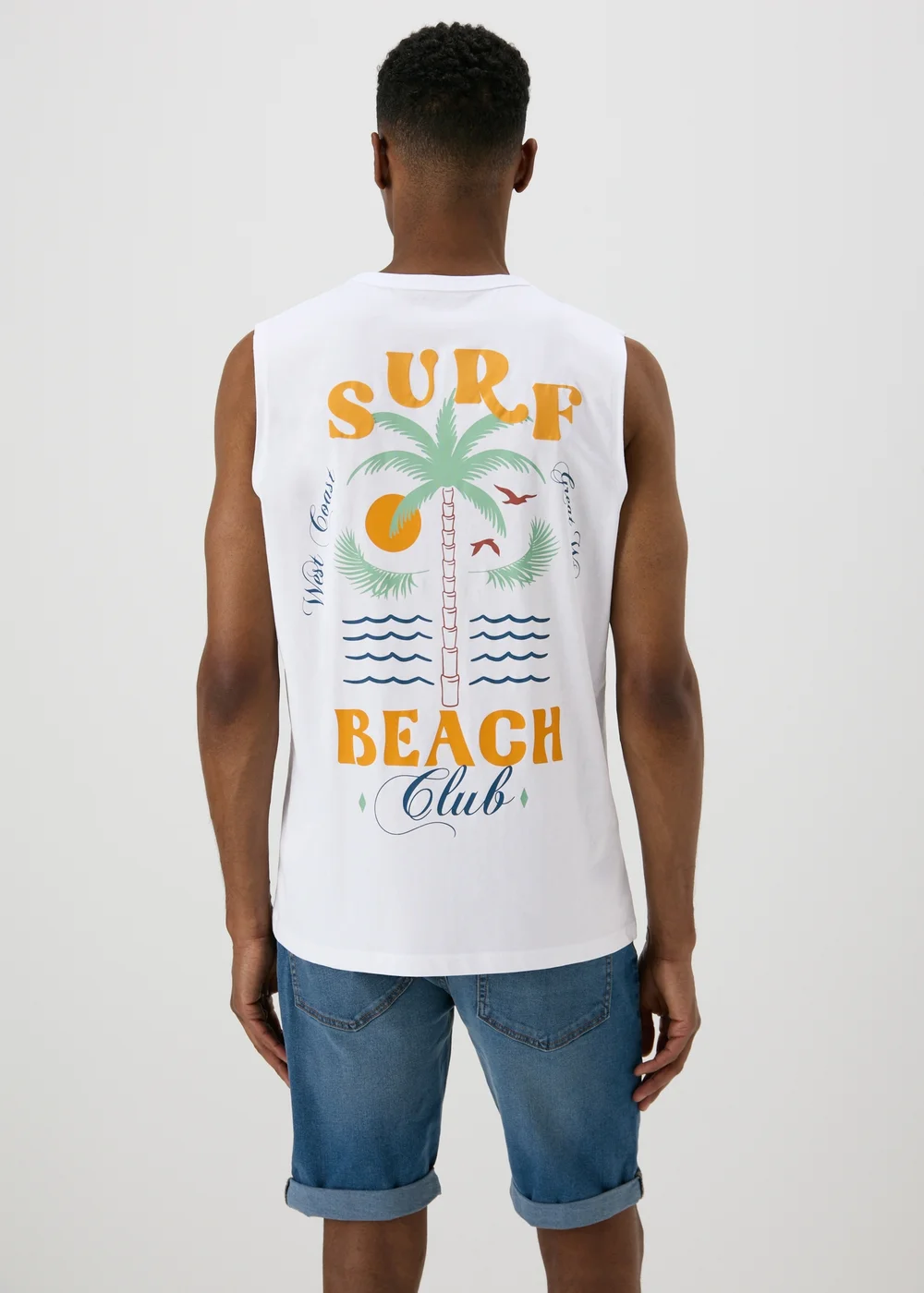 White Beach Vest - Small Image 2