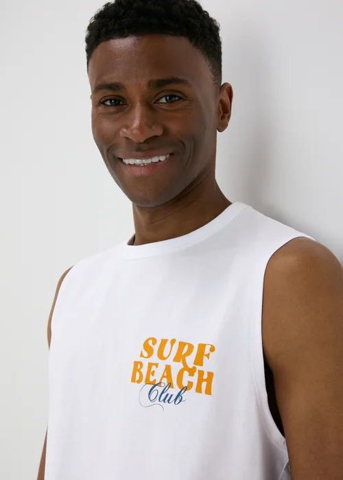 White Beach Vest - Small Image 3