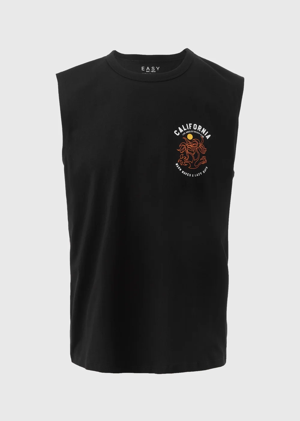 Black California Printed Vest - Small Image 5