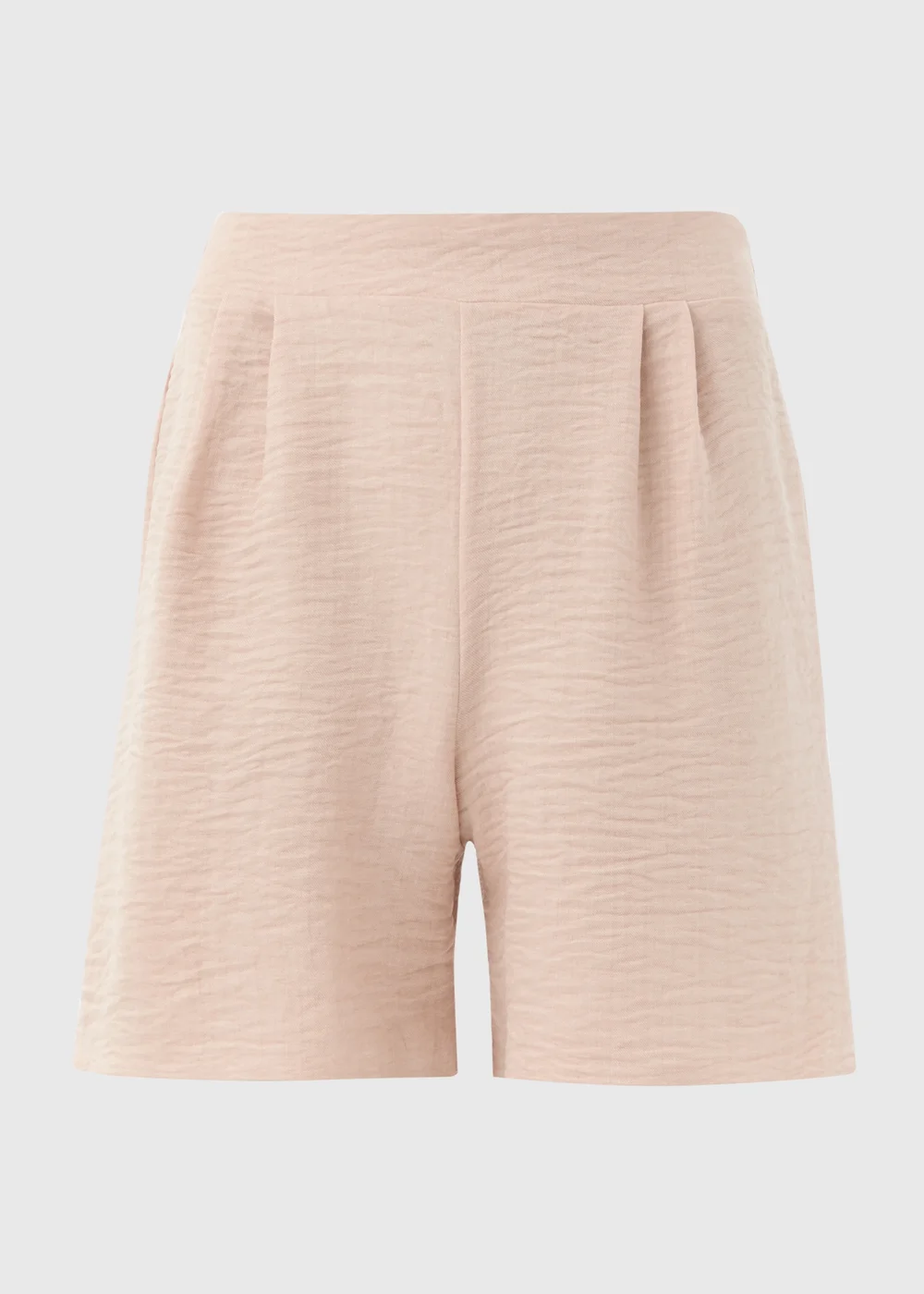 Natural Textured Tailored Shorts - 8 Image 5
