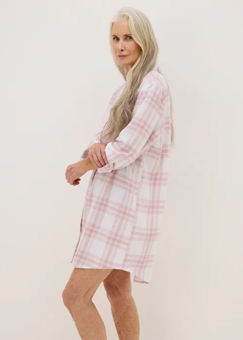 Pink Check Nightshirt - M Tick Approved - Size 8 Image 1