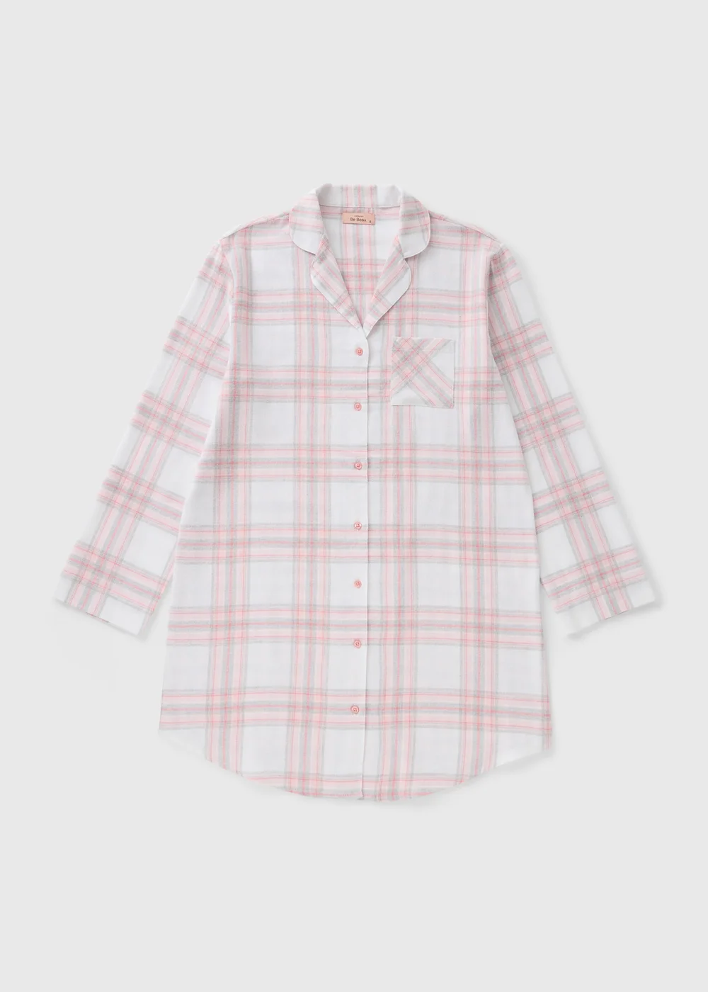 Pink Check Nightshirt - M Tick Approved - Size 8 Image 3