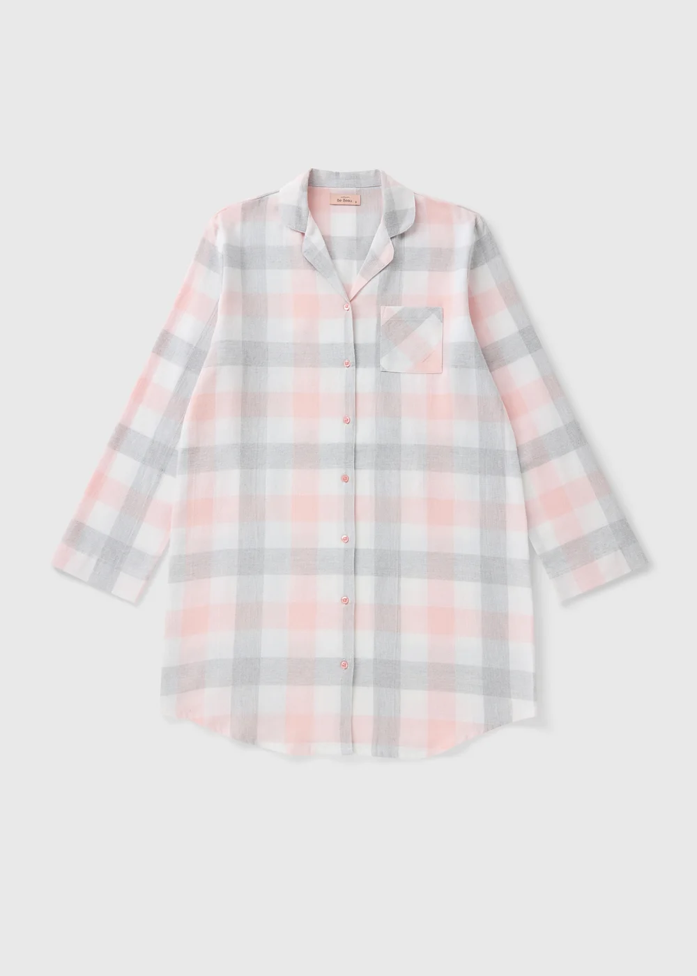 Grey Check Nightshirt - M Tick Approved - Size 8 Image 1