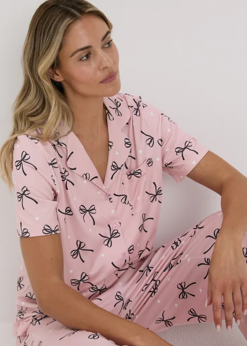 Pink Bow Pyjama Set - Extra small Image 3