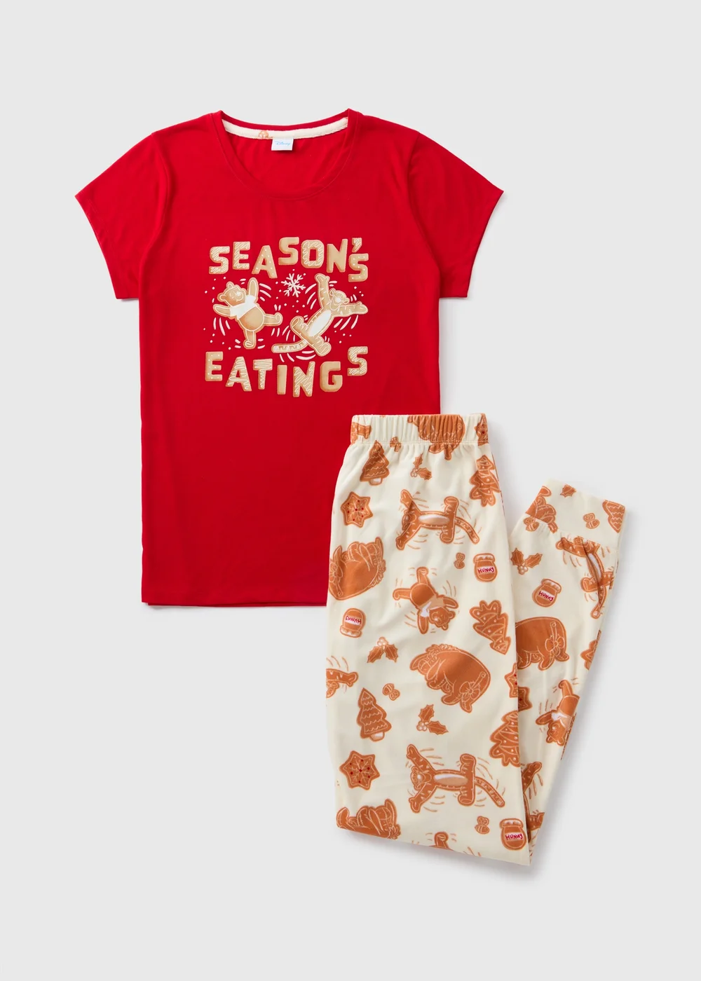 Winnie The Pooh Red Gingerbread Pyjama Set - Extra small Image 3