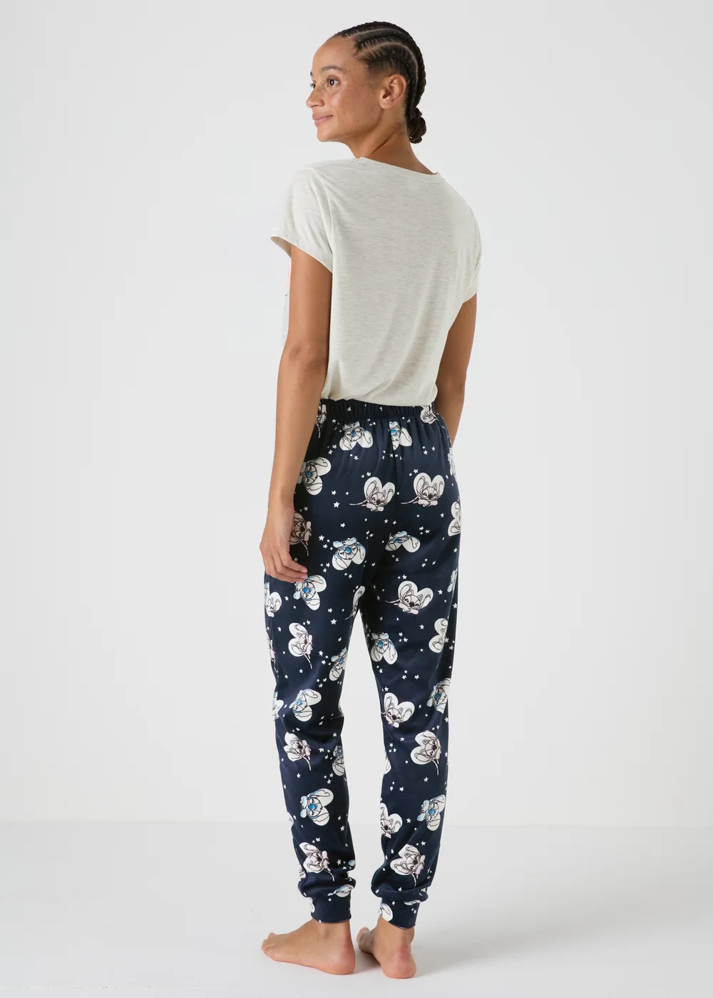 Winter Poem Disney Grey Stitch Slinky Pyjama Set - Extra small Image 2