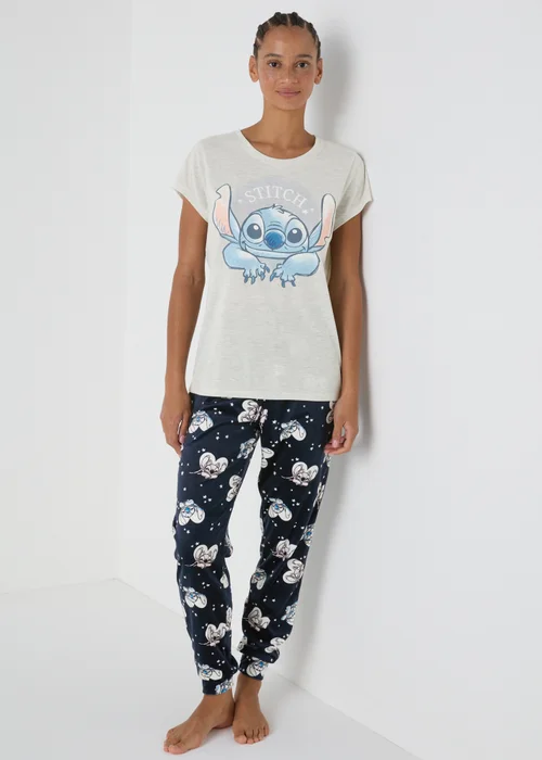 Winter Poem Disney Grey Stitch Slinky Pyjama Set - Extra small Image 1