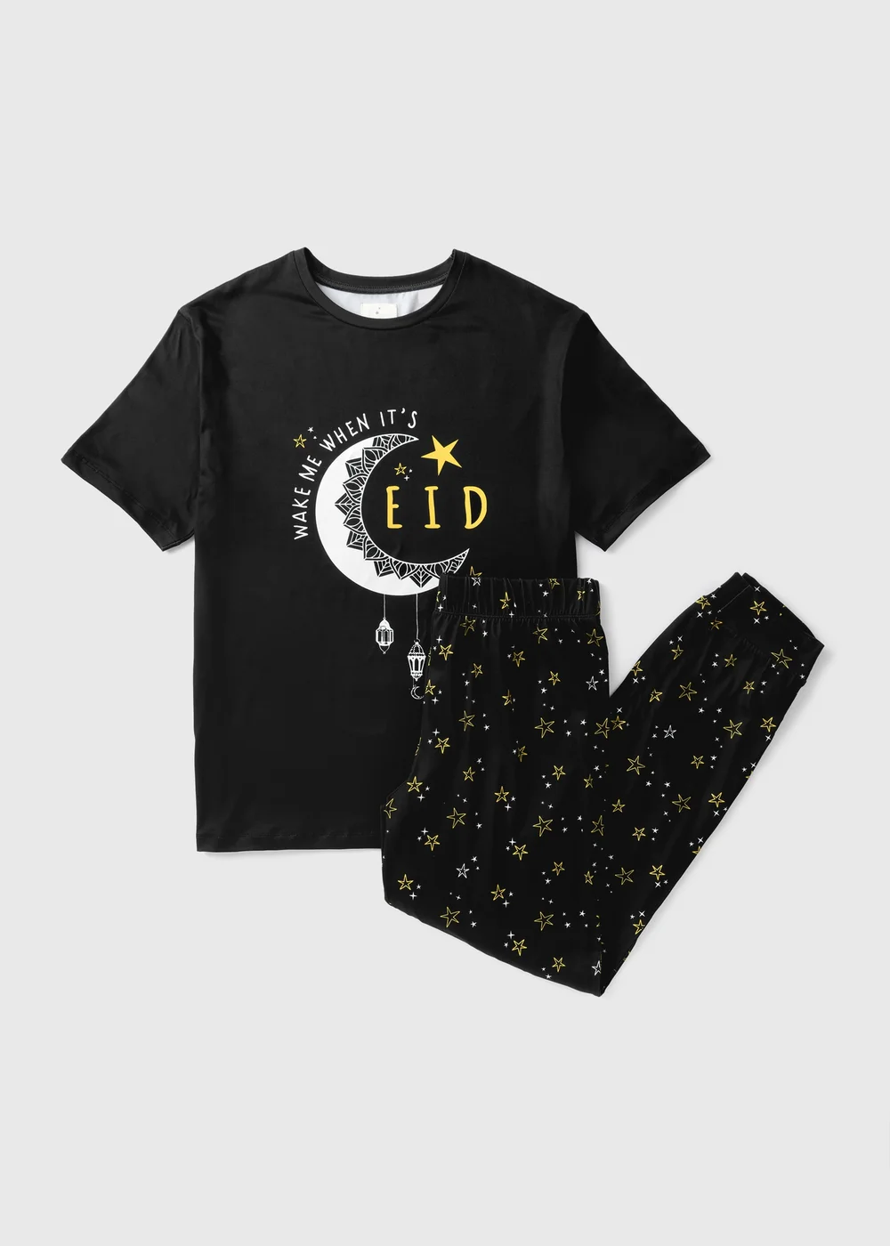 Black Eid Pyjama Set - Extra small Image 1