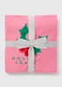 Pink Christmas Holly Jolly Pyjama Set - Extra small Image 3