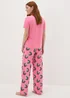 Pink Christmas Holly Jolly Pyjama Set - Extra small Image 2
