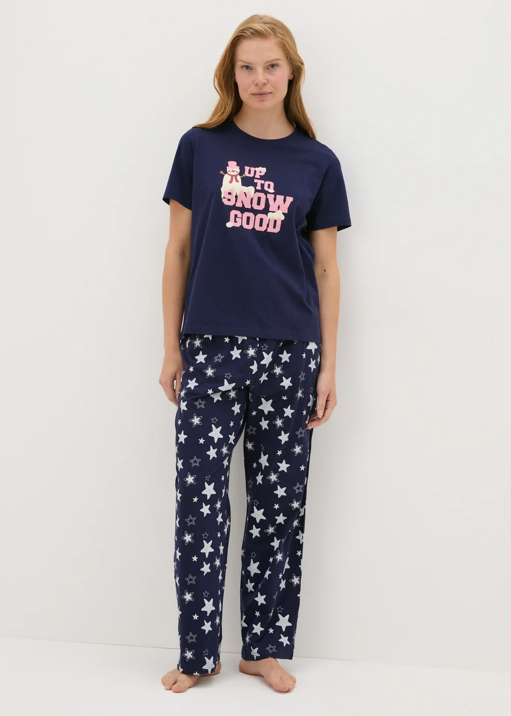 Navy Up To Snow Good Pyjama Set - Extra small Image 2