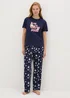 Navy Up To Snow Good Pyjama Set - Extra small Image 2