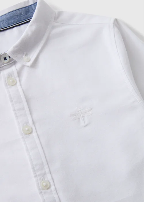 Boys White Long Sleeve Oxford Shirt (7-15yrs) - 7 Yrs Image 2