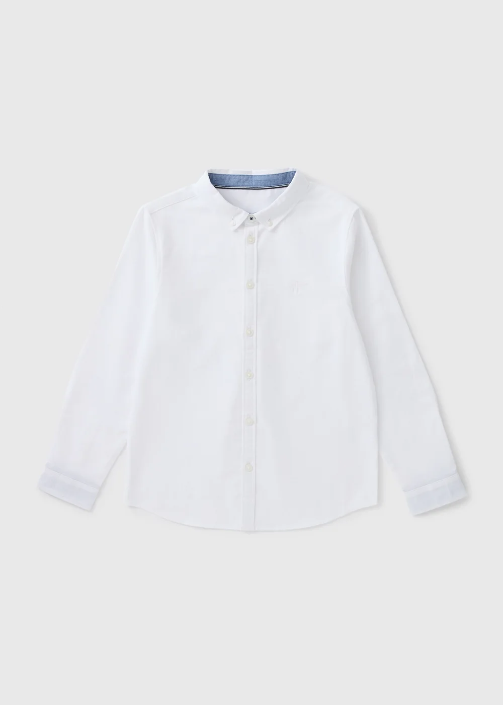 Boys White Long Sleeve Oxford Shirt (7-15yrs) - 7 Yrs Image 1