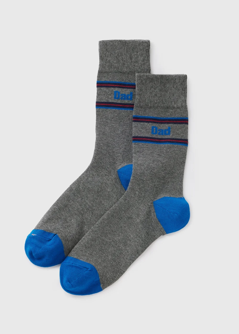 Grey Dad Socks - 6-8.5 Image 1