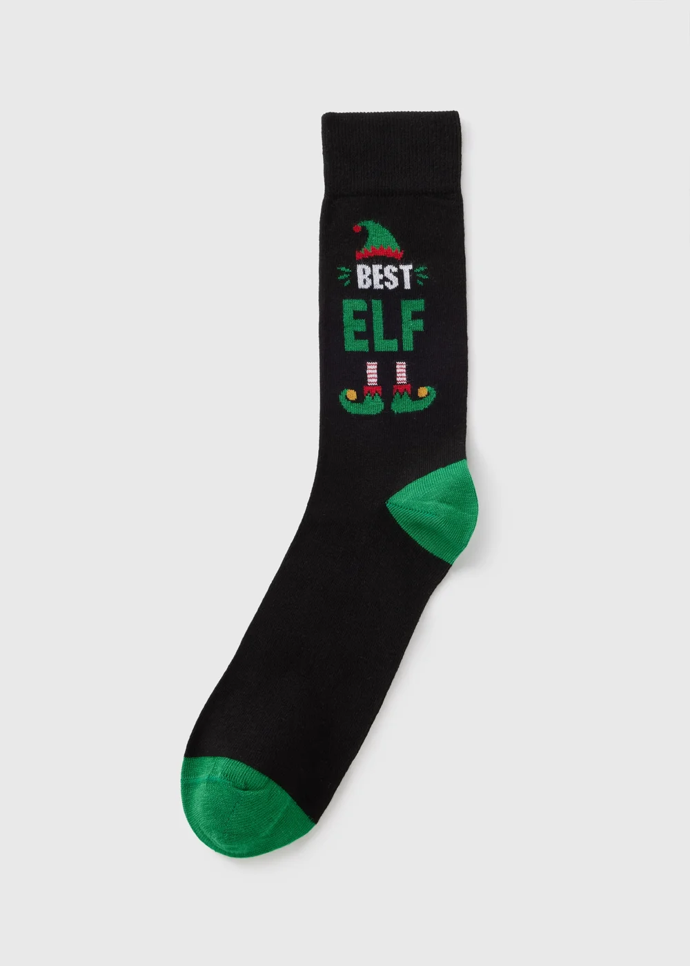 Black Best Elf Socks - Sizes 6 - 8.5 Image 1