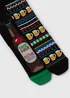 2 Pack Multicolour Christmas Beer Socks - Sizes 6 - 8.5 Image 2