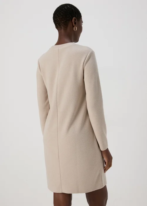 Papaya Petite Oatmeal Ribbed Sweater Dress - 6 Image 2