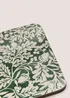 4 Pack Winter Poem Green Floral Cork Coasters Image 2