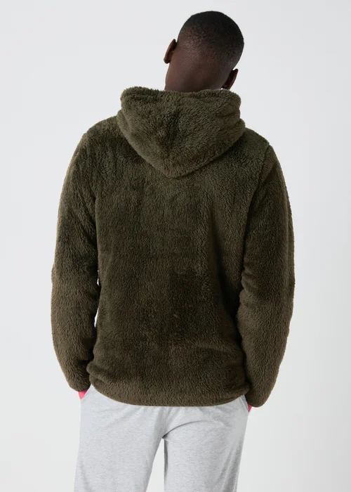 Khaki Fleece Zip Up Hoodie - S Image 2
