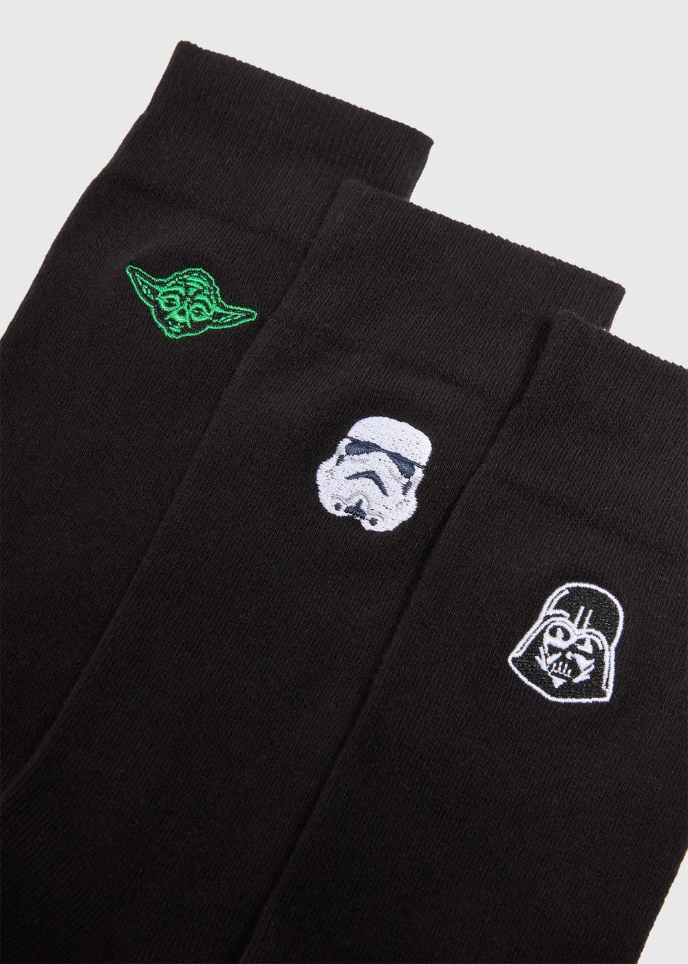 Star Wars 3 Pack Black Socks - Sizes 6 - 8.5 Image 2