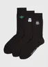 Star Wars 3 Pack Black Socks - Sizes 6 - 8.5 Image 1