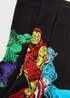 Marvel 3 Pack Black Socks - Sizes 6 - 8.5 Image 2
