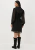 Papaya Petite Black Lurex Mini Dress - 6 Image 2