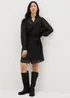 Papaya Petite Black Lurex Mini Dress - 6 Image 1