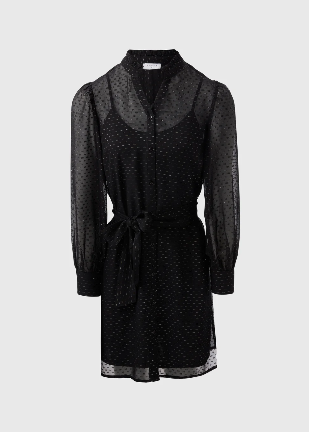 Papaya Petite Black Lurex Mini Dress - 6 Image 4