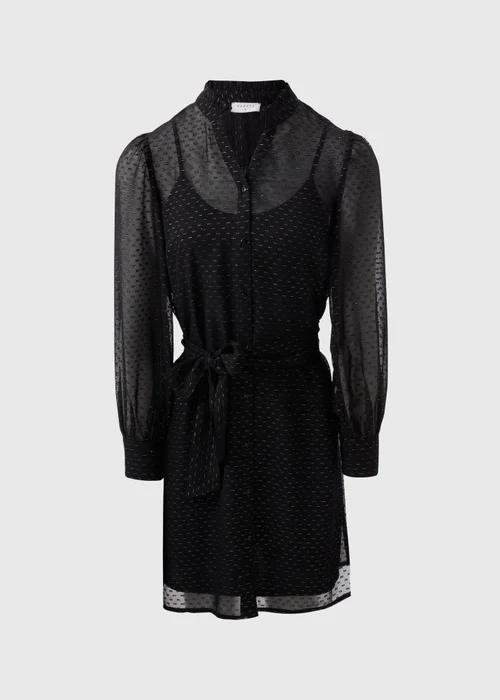 Papaya Petite Black Lurex Mini Dress - 6 Image 4