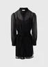 Papaya Petite Black Lurex Mini Dress - 6 Image 4