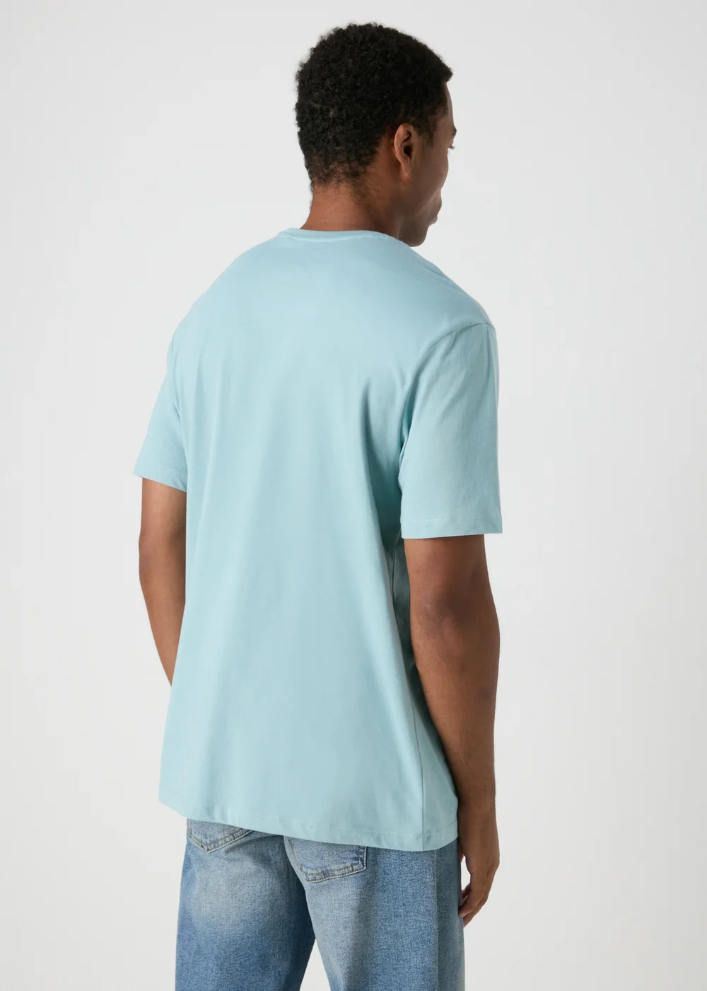 Blue Japanese Slogan T-Shirt - S Image 2