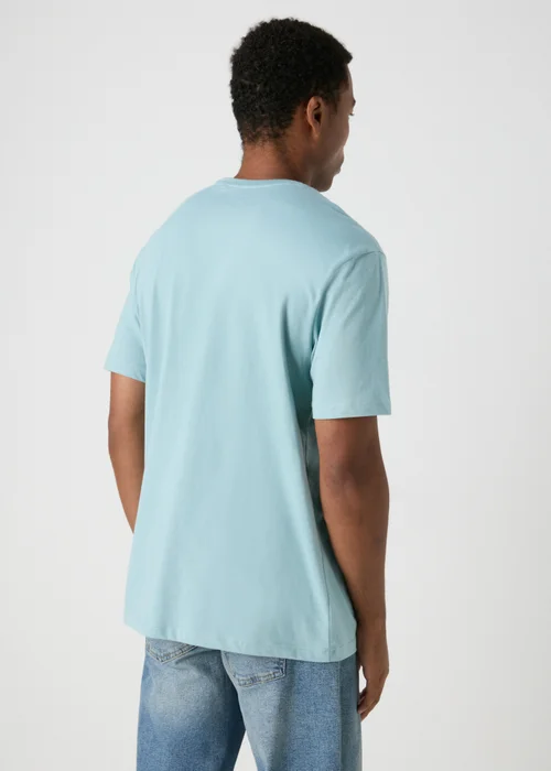 Blue Japanese Slogan T-Shirt - S Image 2