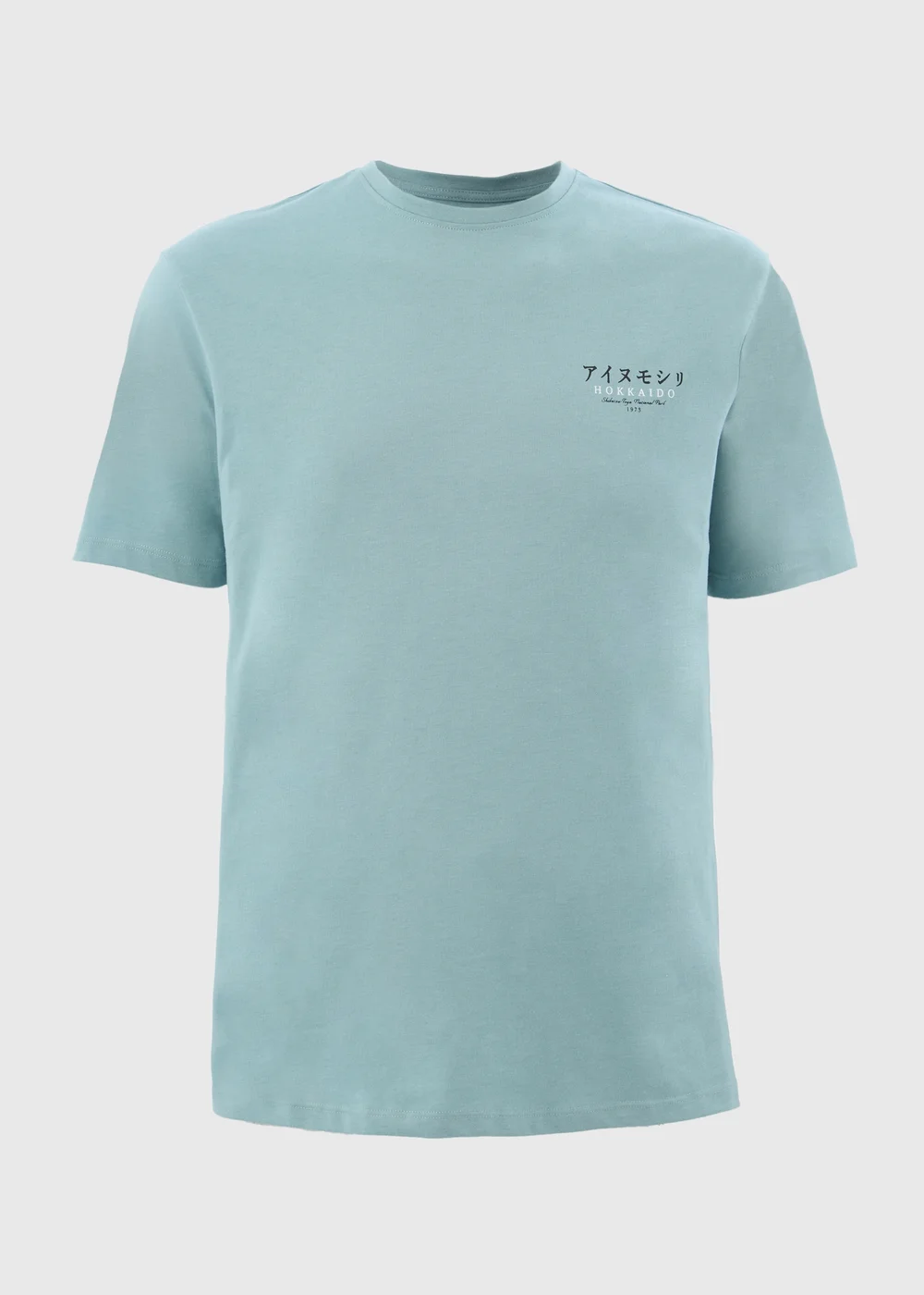Blue Japanese Slogan T-Shirt - S Image 4