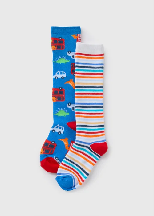 Boys Multicolour Welly Socks (Younger 6-Older 6.5) - 4-6.5 Image 1